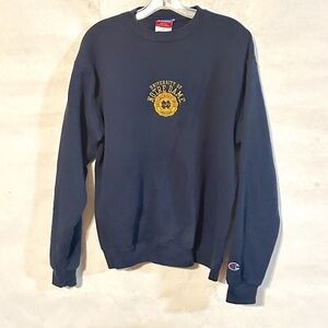 NCAA Notre Dame Champion Blue Athletic Long Sleeve Sweater